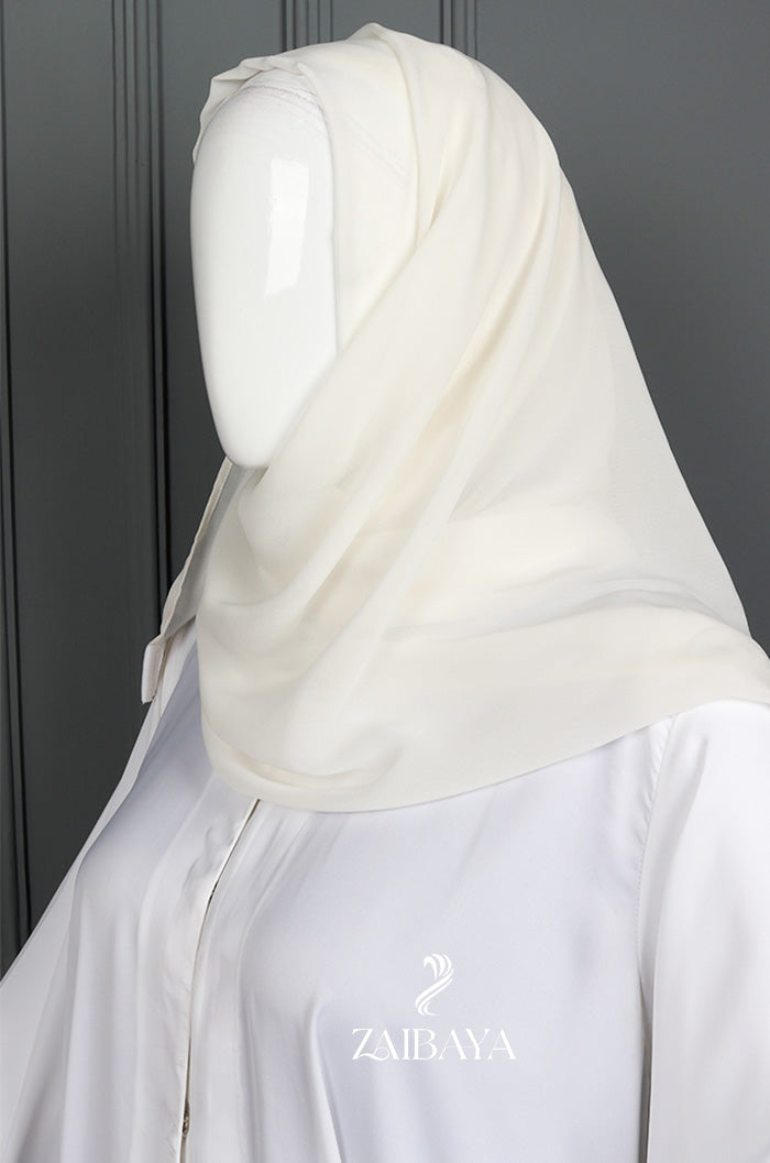 Ivory Blossom Abaya