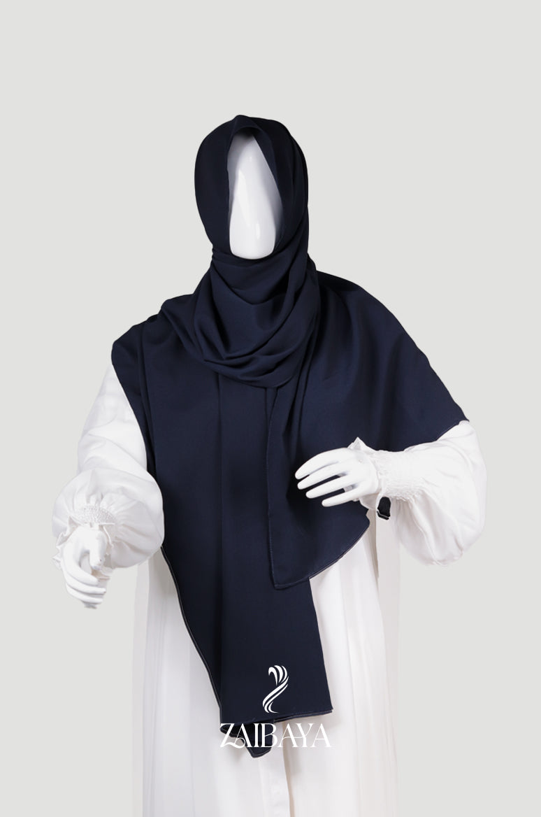 Premium Georgette Deep Black Hijab