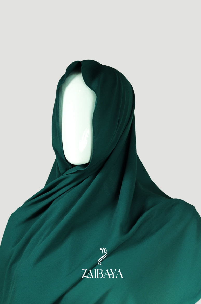 Premium Georgette Forest Green Hijab