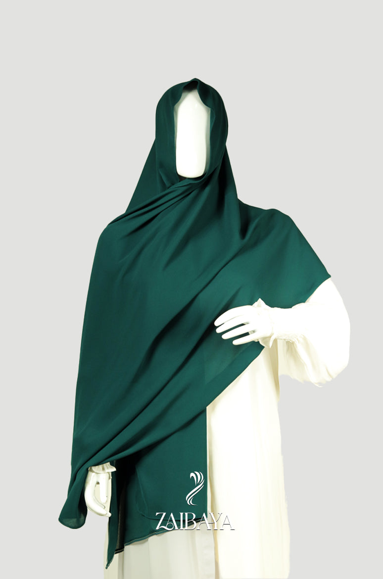 Premium Georgette Forest Green Hijab