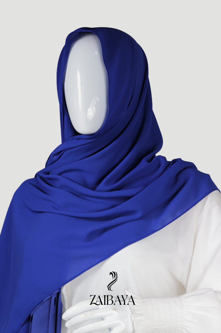 Premium Georgette Royal Blue Hijab