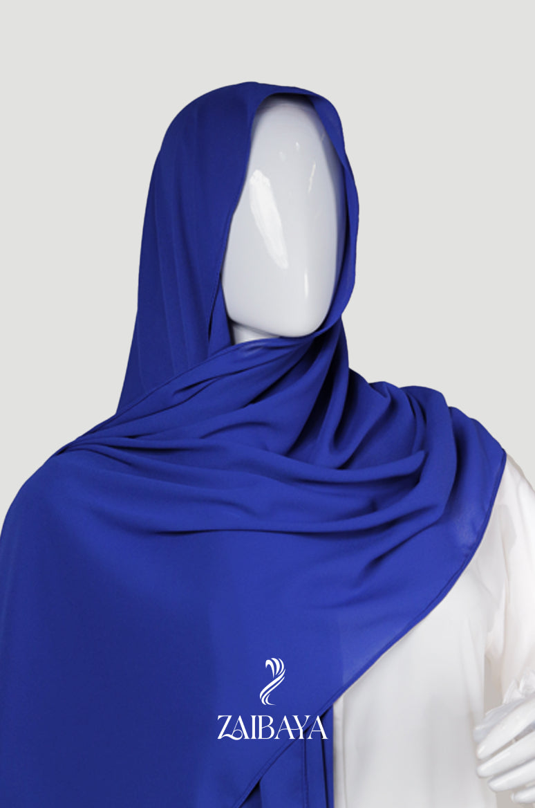 Premium Georgette Royal Blue Hijab
