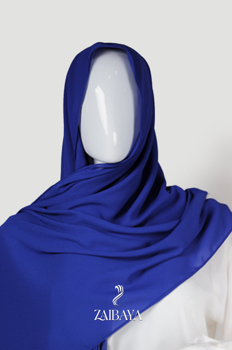 Premium Georgette Royal Blue Hijab