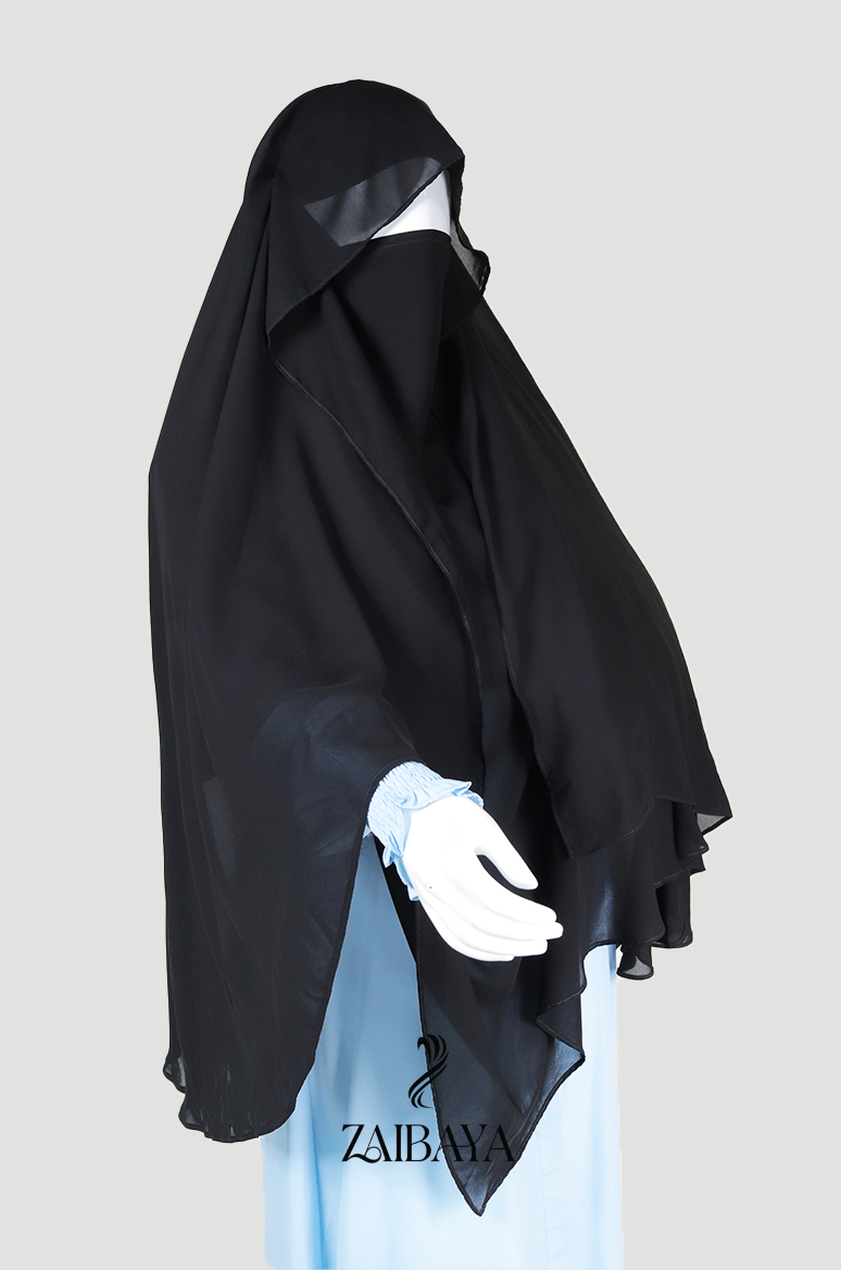 Premium Black Khimar