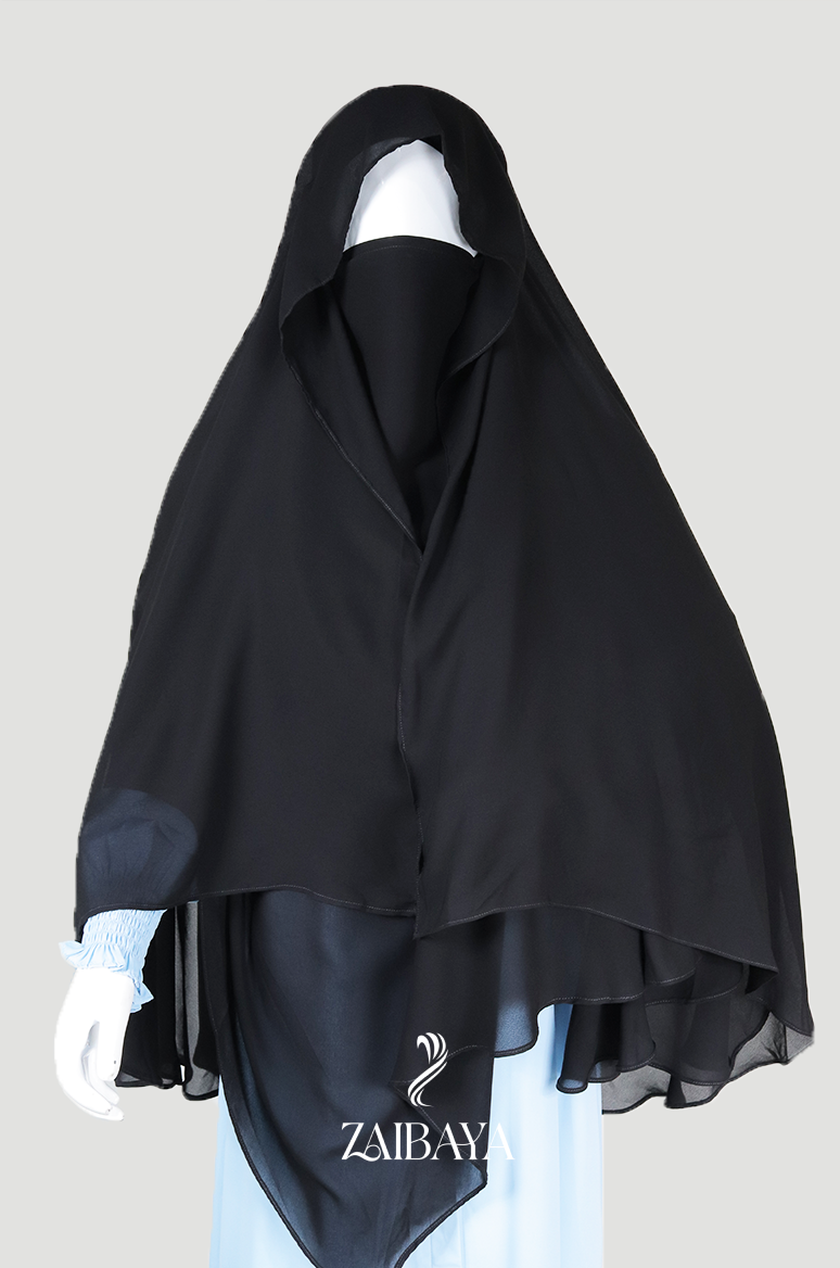 Premium Black Khimar