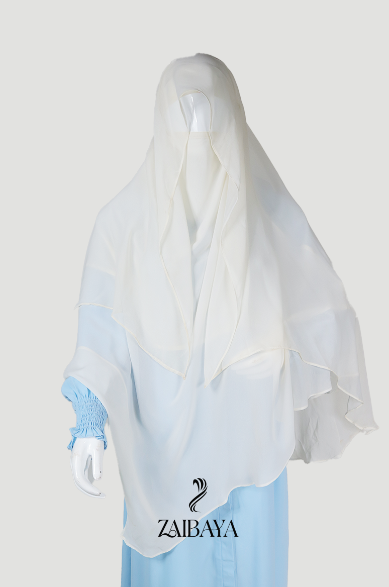 Premium White Khimar