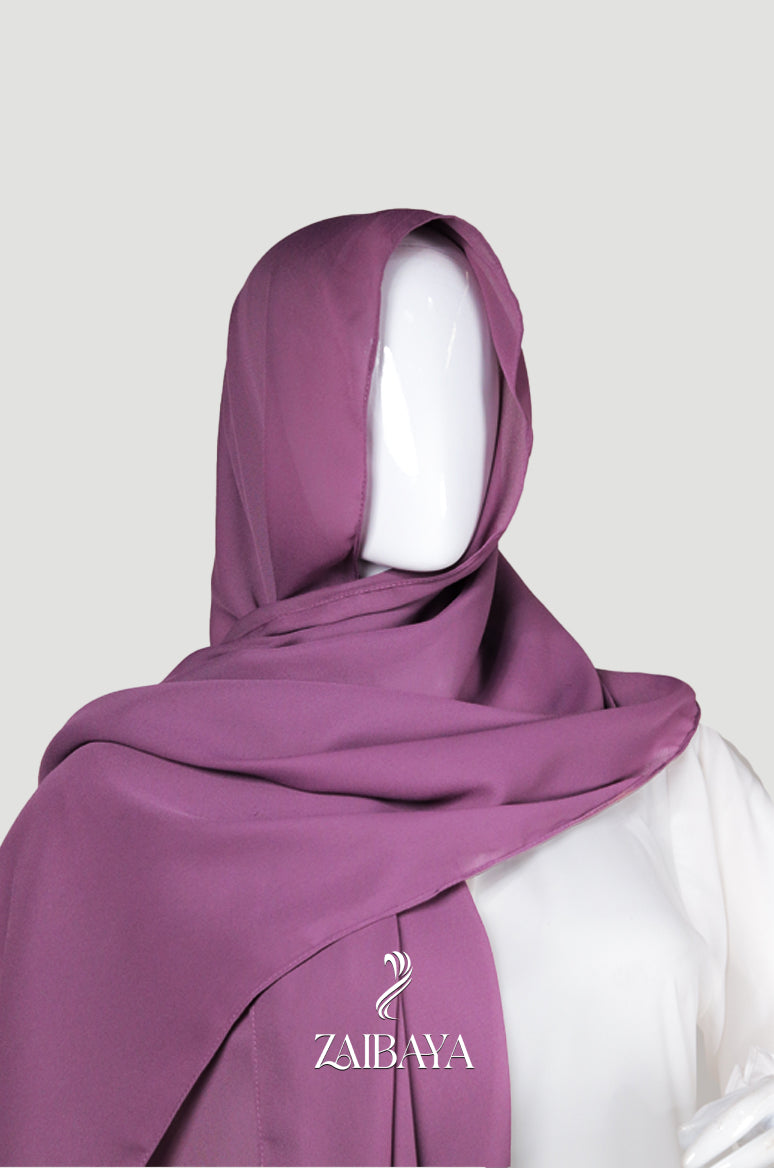 Premium Georgette Lavender Purple Hijab