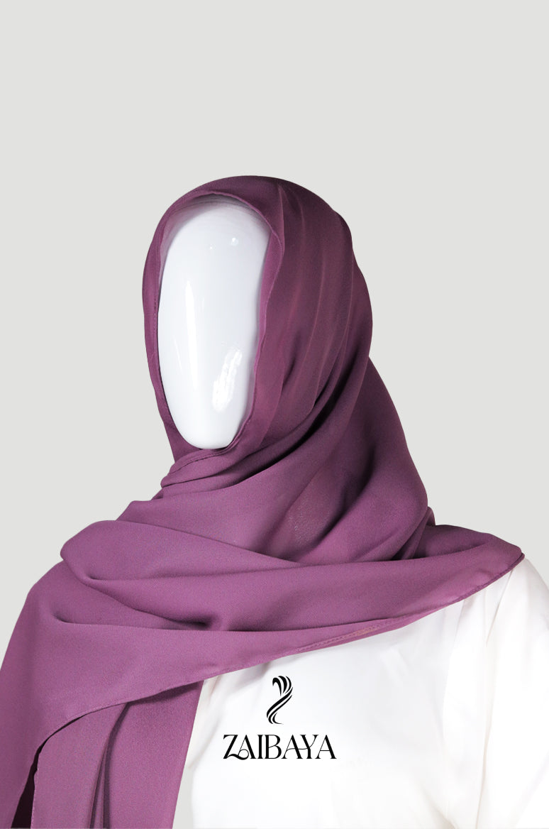 Premium Georgette Lavender Purple Hijab