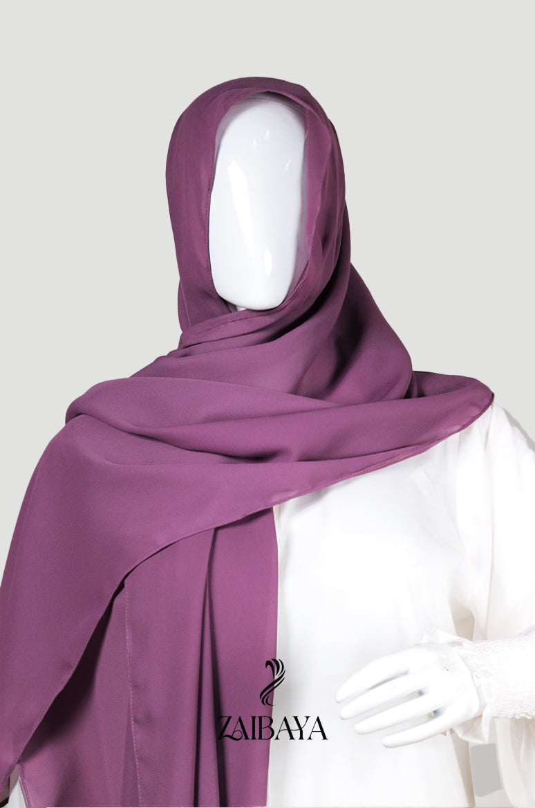 Premium Georgette Lavender Purple Hijab