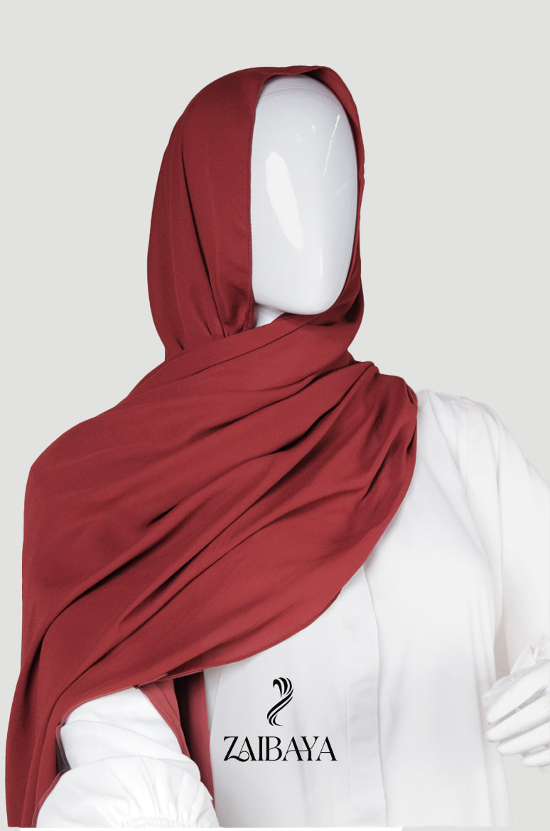 Premium Georgette Rust Brown Hijab