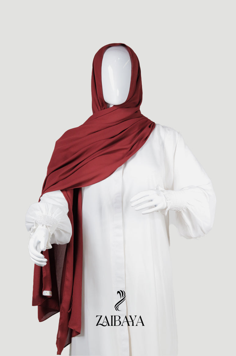 Premium Georgette Rust Brown Hijab